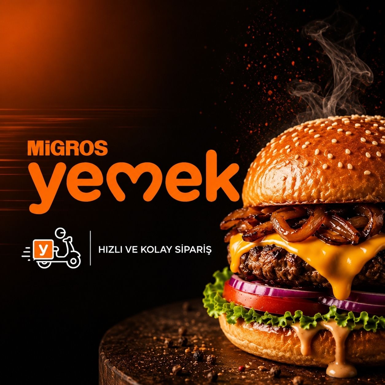 World Burger House Migros Yemek üzerinden burger siparişi